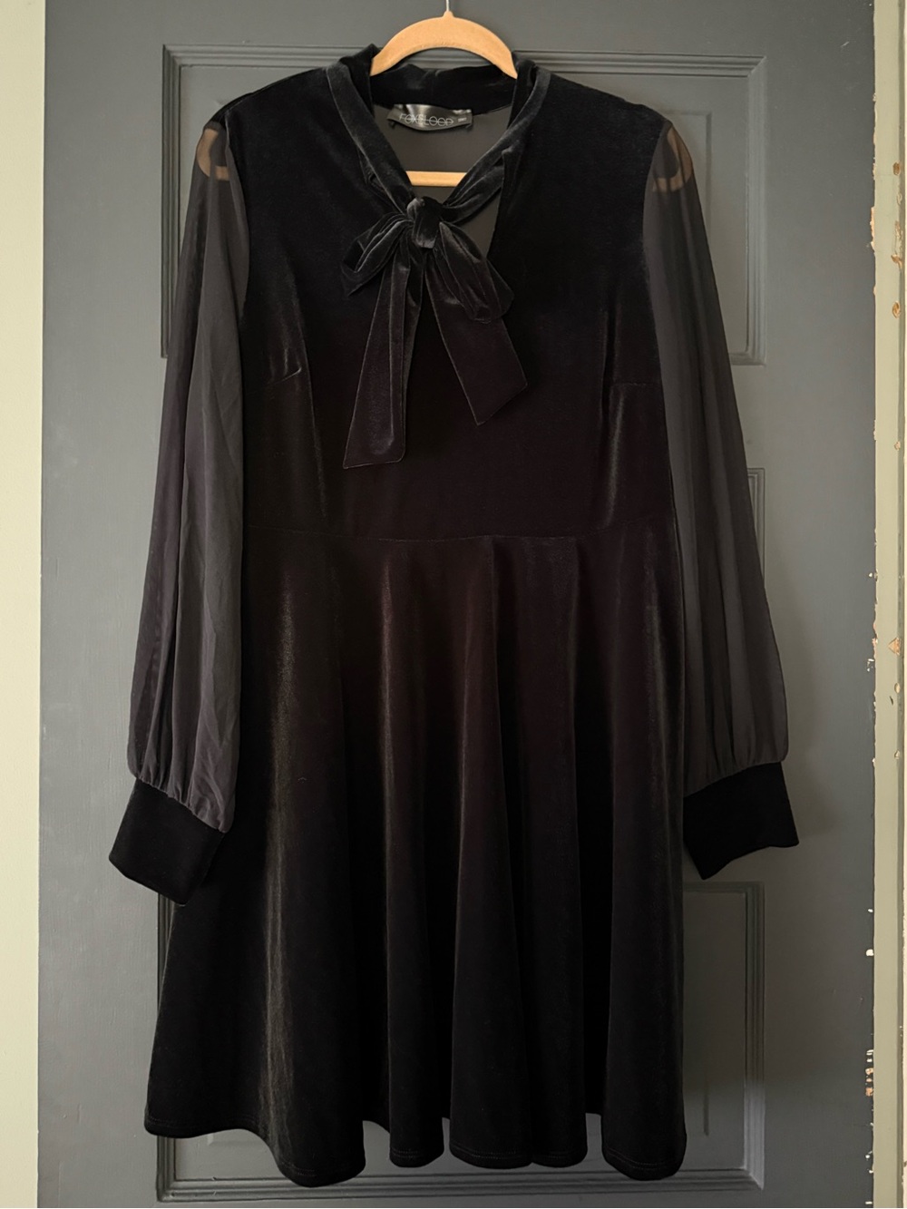 NWOT Foxblood Cindy Lou Black Velvet Dress 3XL